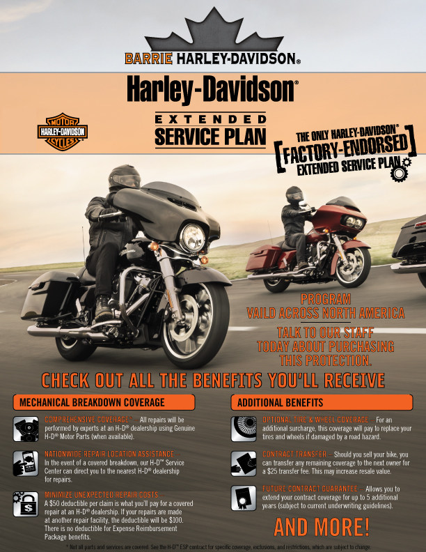 Harley-Davidson® Extended Service Plan